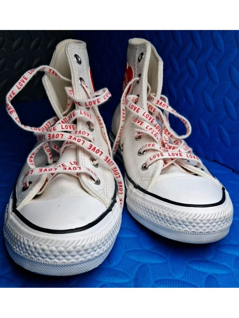 Kids Converse Chuck Taylor All Star Life High Top Sneaker Hearts Size 4